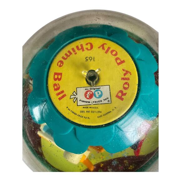 Vintage Fisher-Price Merry-Go-Round Push ’N Spin Toy 1960s–70s Classic Baby - Picture 4 of 14